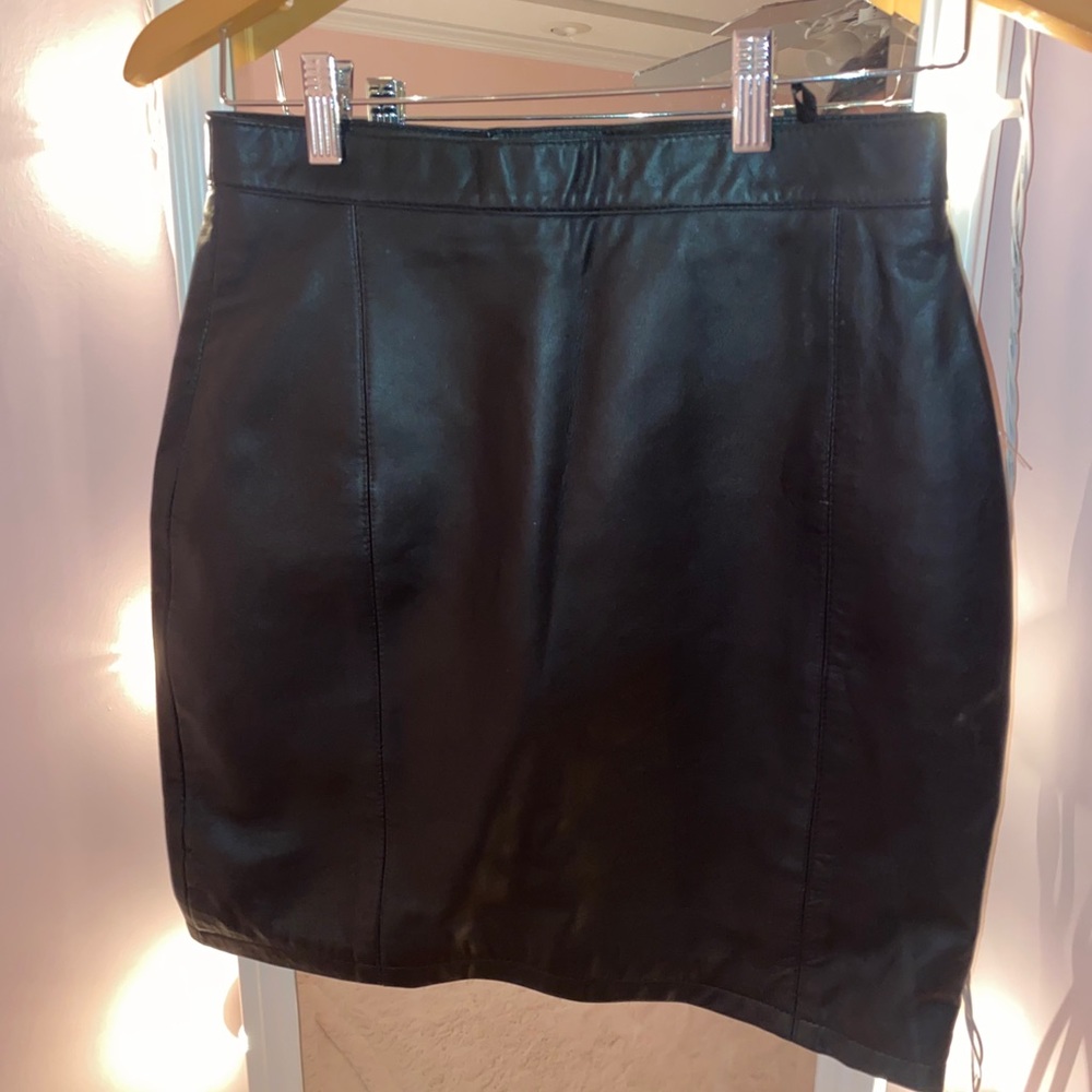 Vintage leather skirt